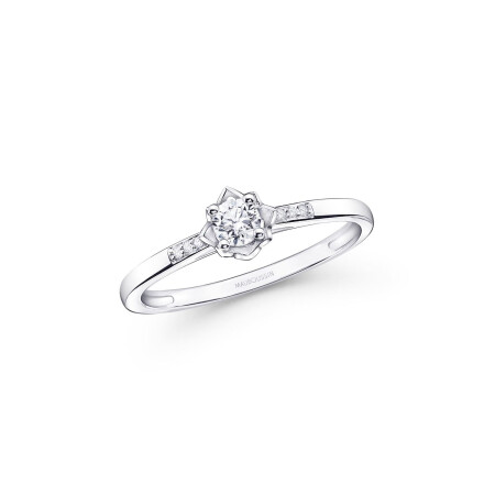 Solitaire Mauboussin Ma Reine d'Amour N°2 en or blanc et diamants